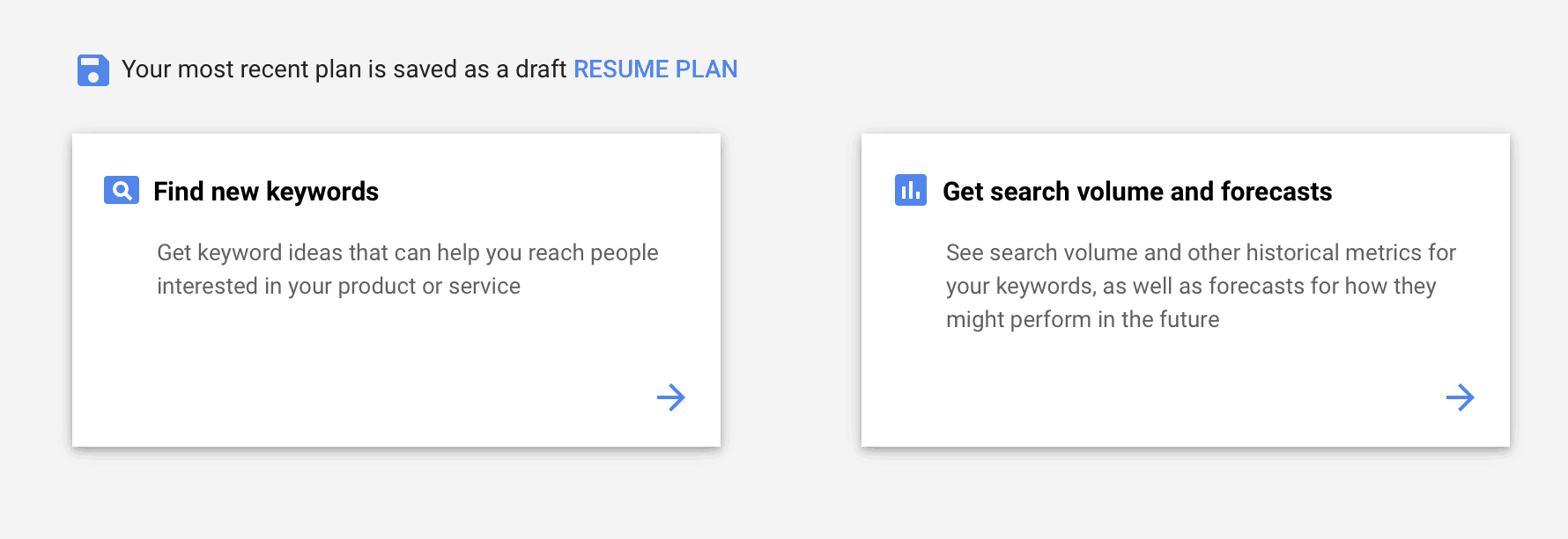keyword planner
