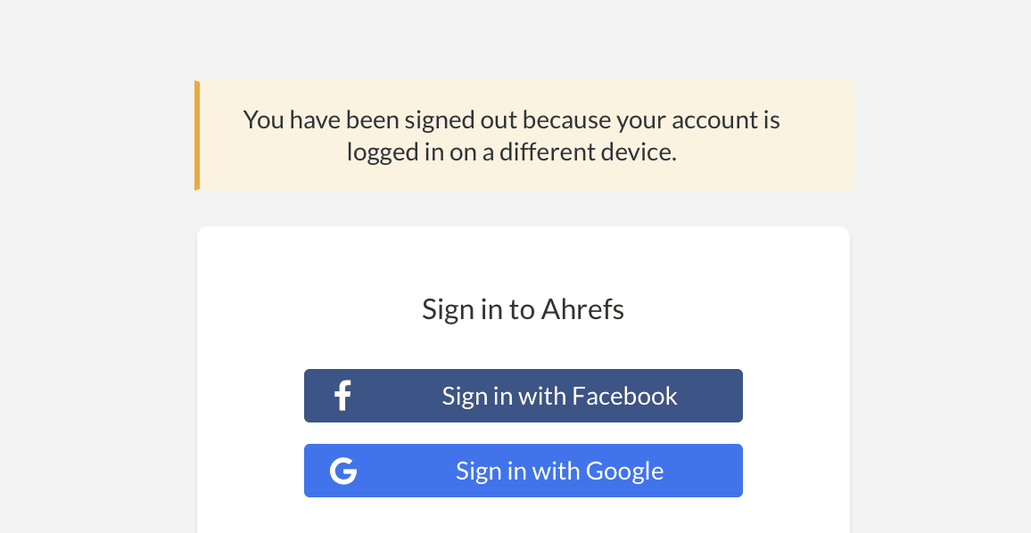 ahrefs device limit