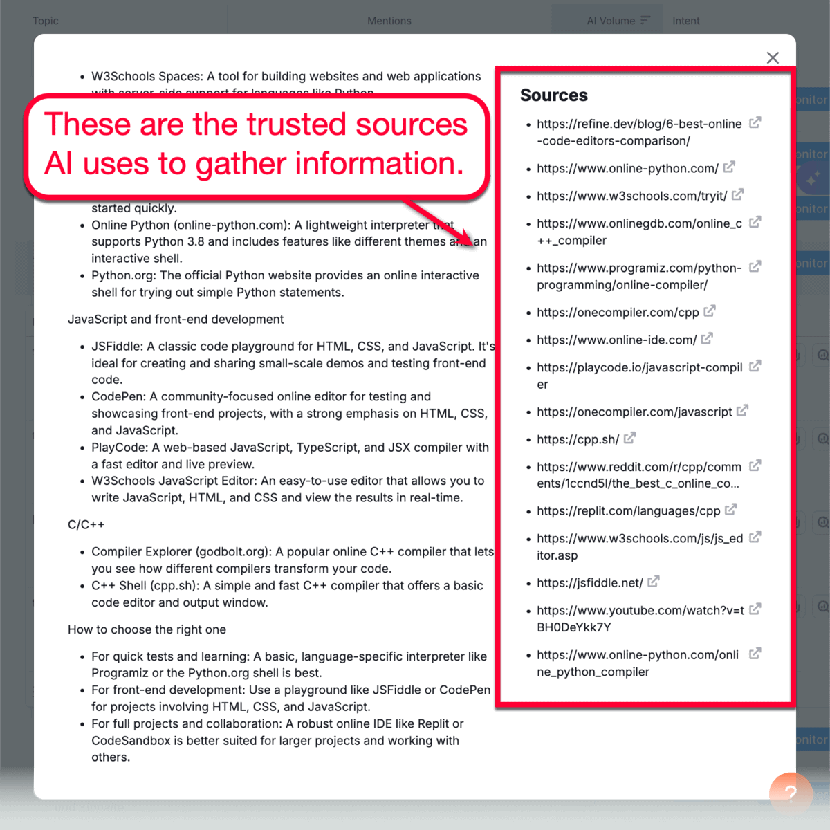 AI SEO Sources
