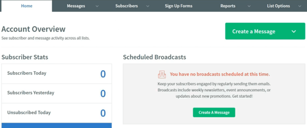 AWeber Dashboard