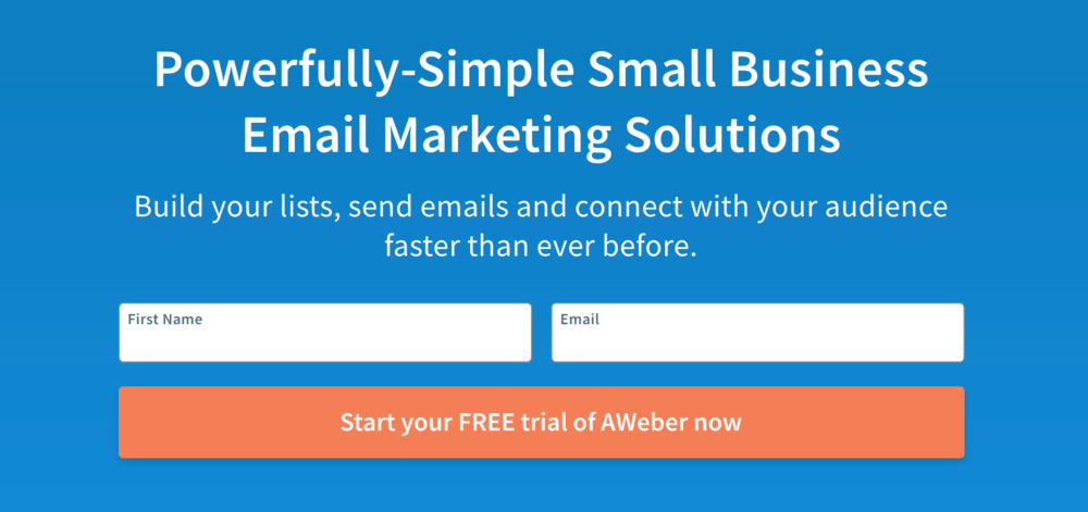 AWeber Homepage