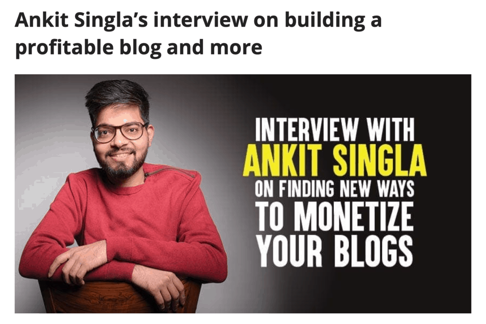 BloggersPassion interview post