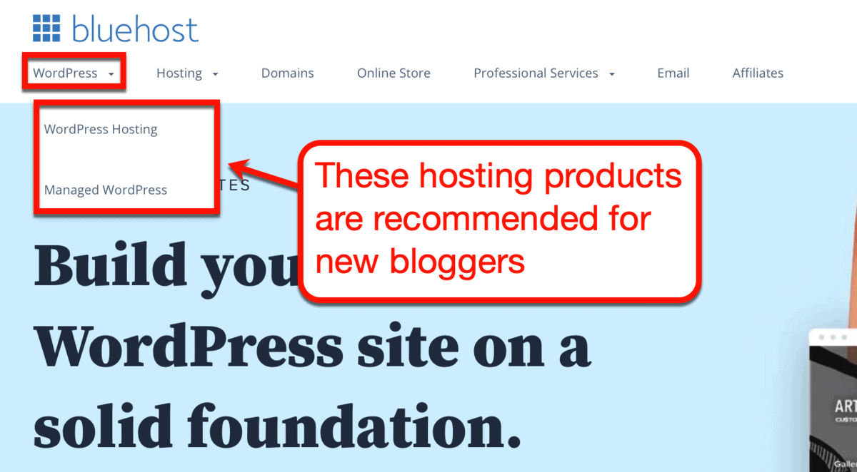 Bluehost WordPress Hosting Plans