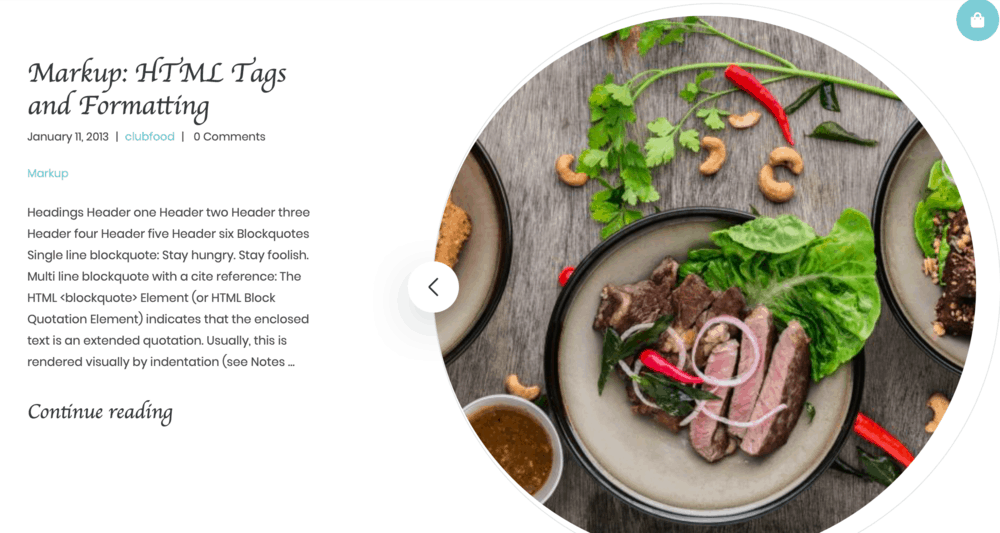 ClubFood Homepage