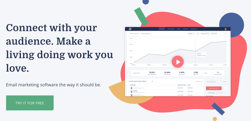 ConvertKit Homepage
