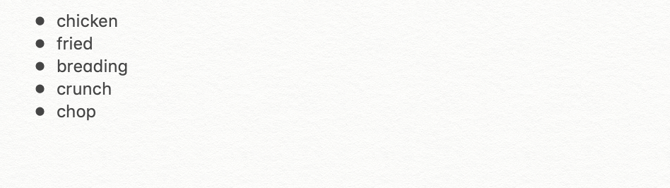 Keywords List