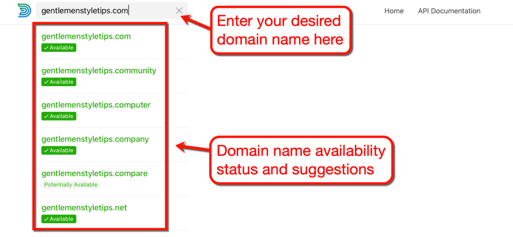 Domainr Search
