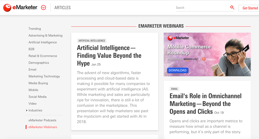 eMarketer Webinars eMarketer Webinars