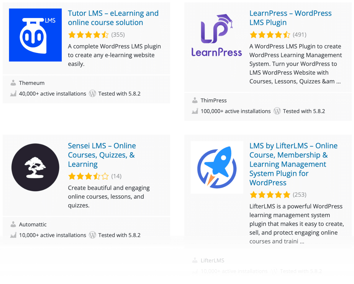 WordPress LMS Plugins