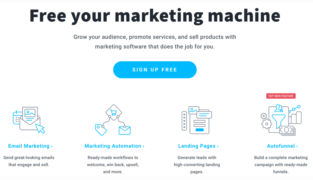 GetResponse Homepage