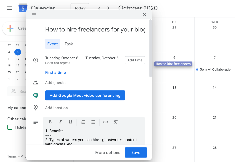 Google Calendar