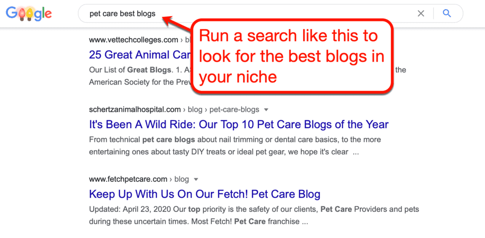 Best Pet Blogs on Google