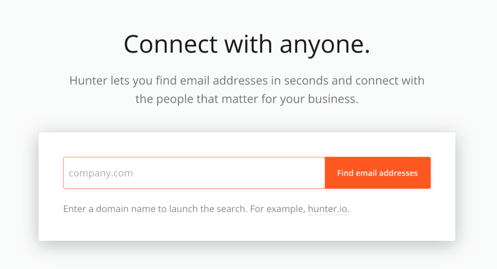 hunter.io tool