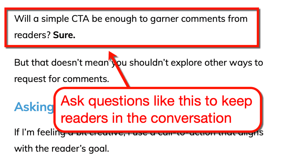 Inline Questions all over my content
