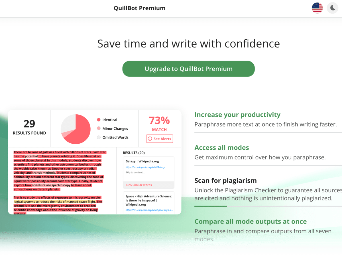QuillBot Features