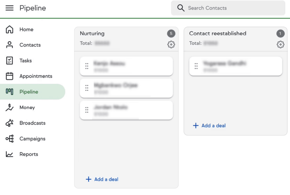 Keap Sales Pipeline