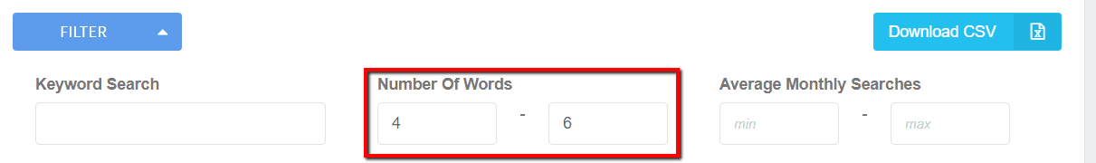 Keyword Revealer Filters