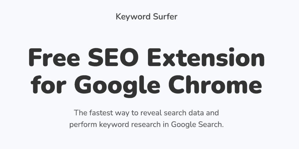 Keyword Surfer