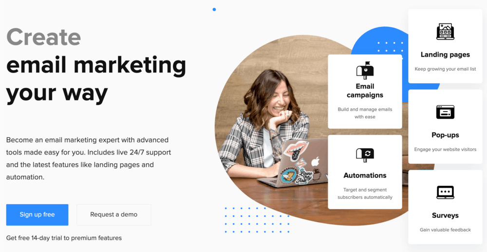 MailerLite Homepage