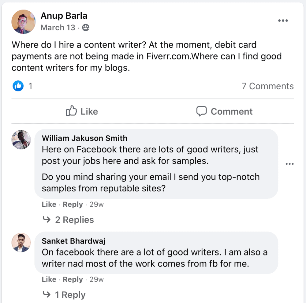 Master Blogging community post
