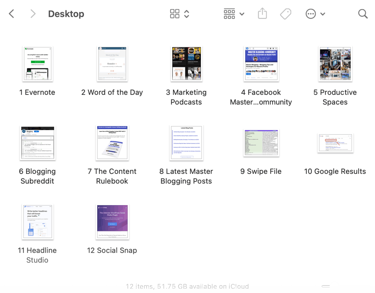 Numbered Image Files