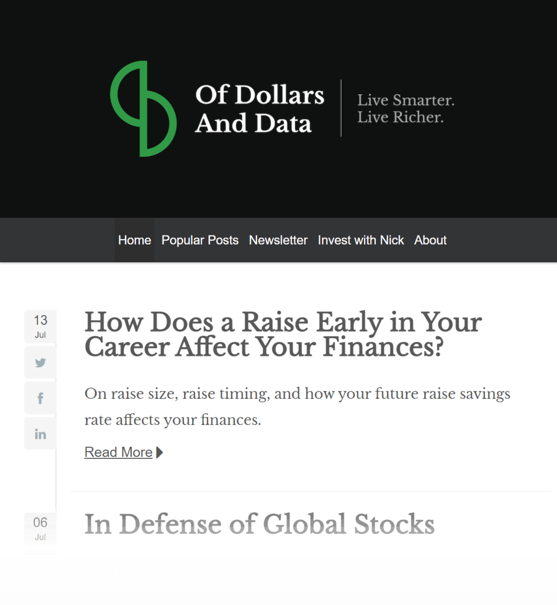 Of Dollars And Data