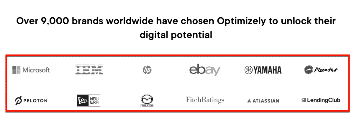 Optimizely "Trusted By" Logos