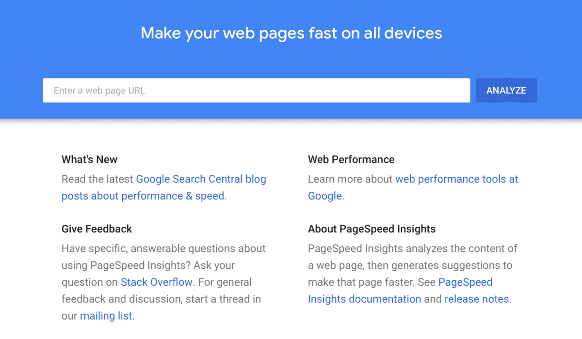 Google PageSpeed Insights