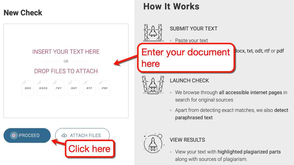 How to Use PlagiarismCheck.org