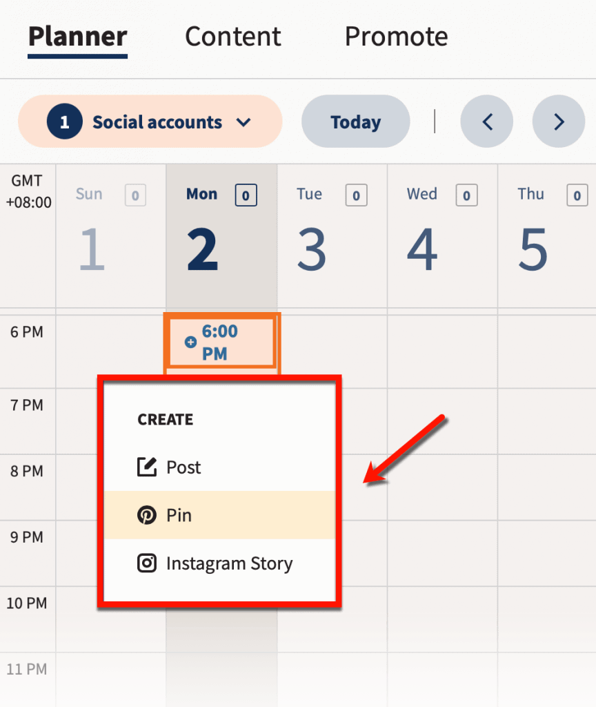 Hootsuite Calendar