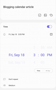 samsung reminder app