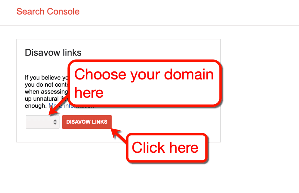 Google Disavow Tool