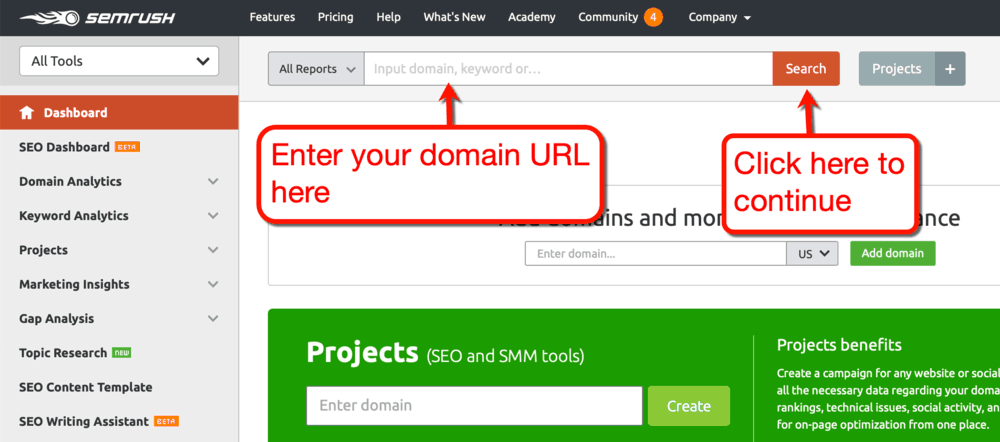 How to use SEMrush
