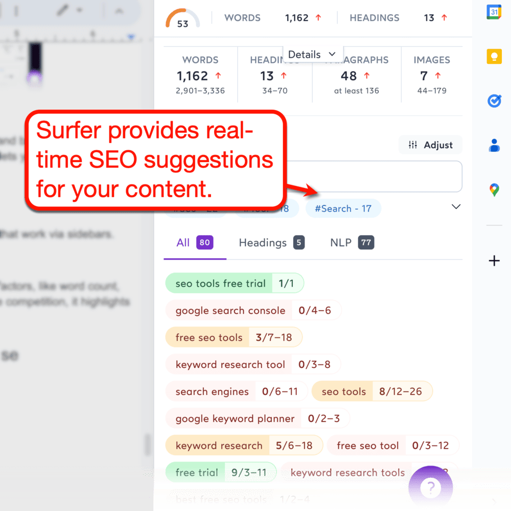 Surfer Sidebar