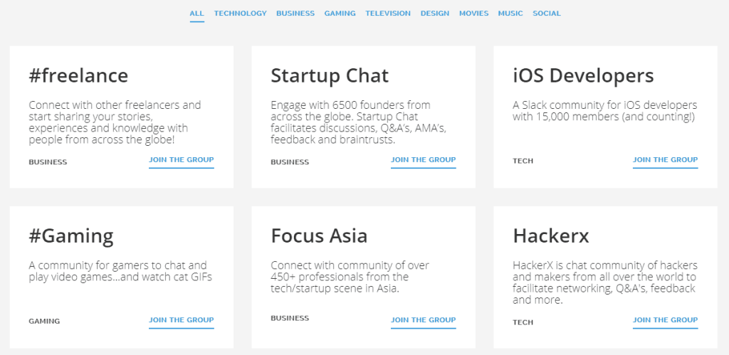 Slack Communities