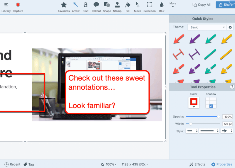 Snagit Interface
