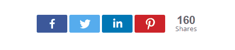 Social share buttons on blog posts