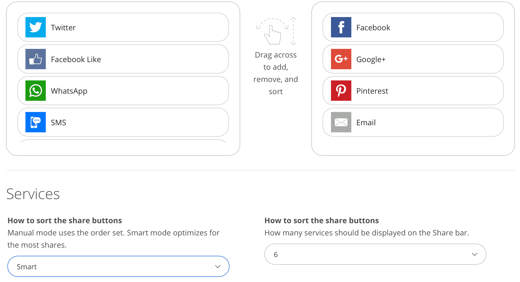 Sumo Share Settings
