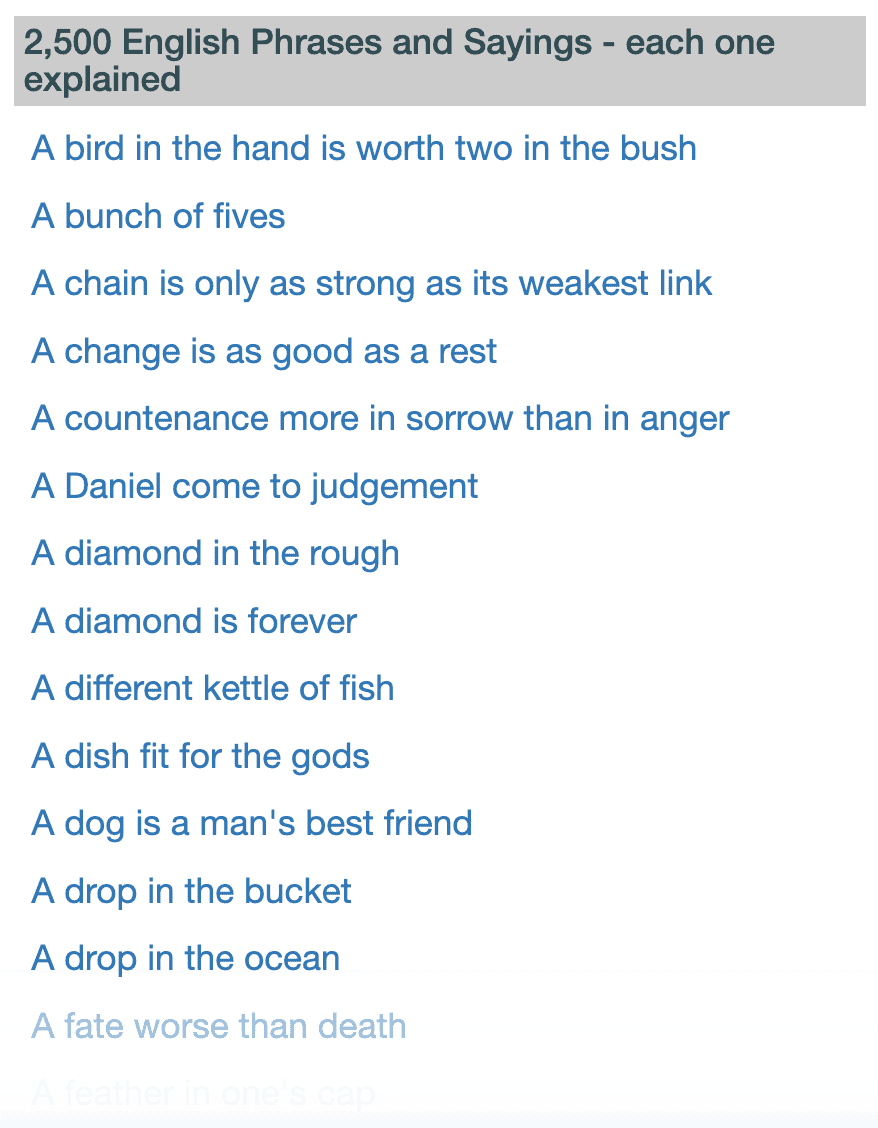 The Phrase Finder