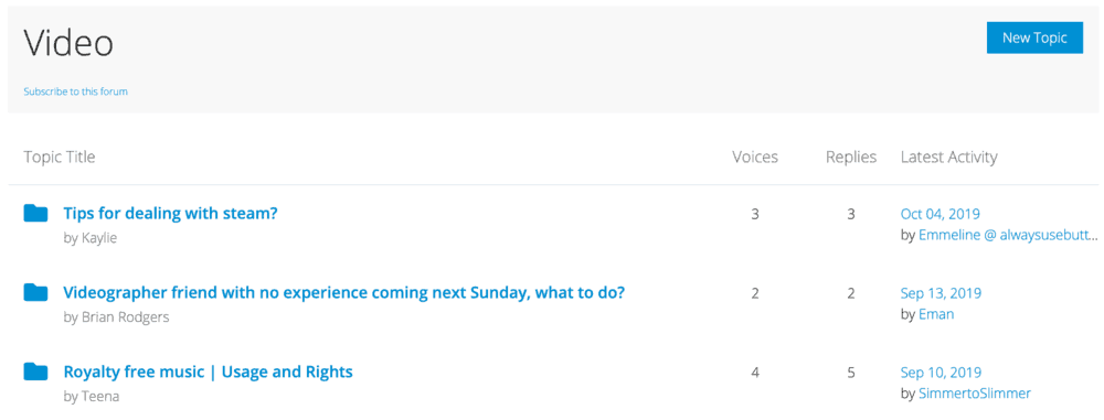 Video Forum