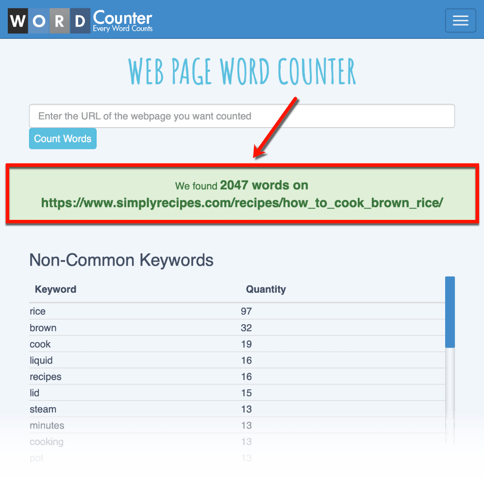 WordCounter App