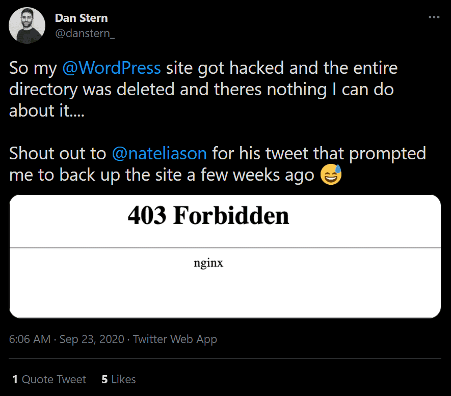 Tweet Example