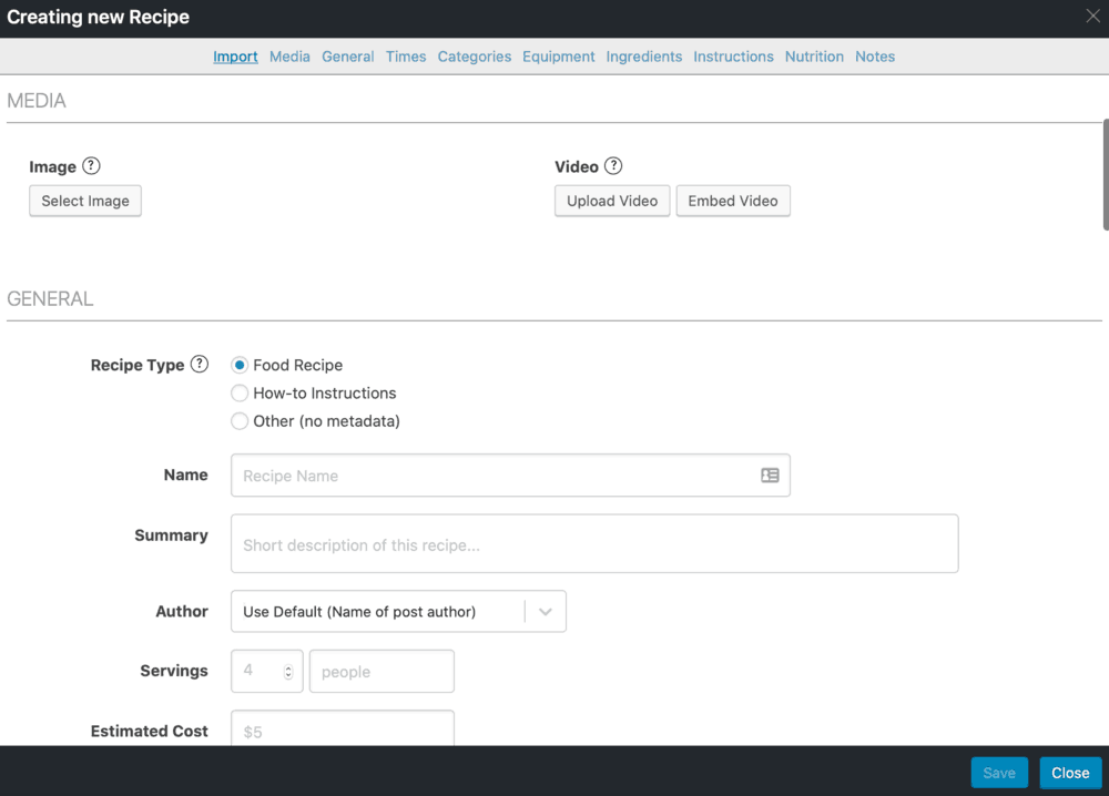WP Recipe Maker