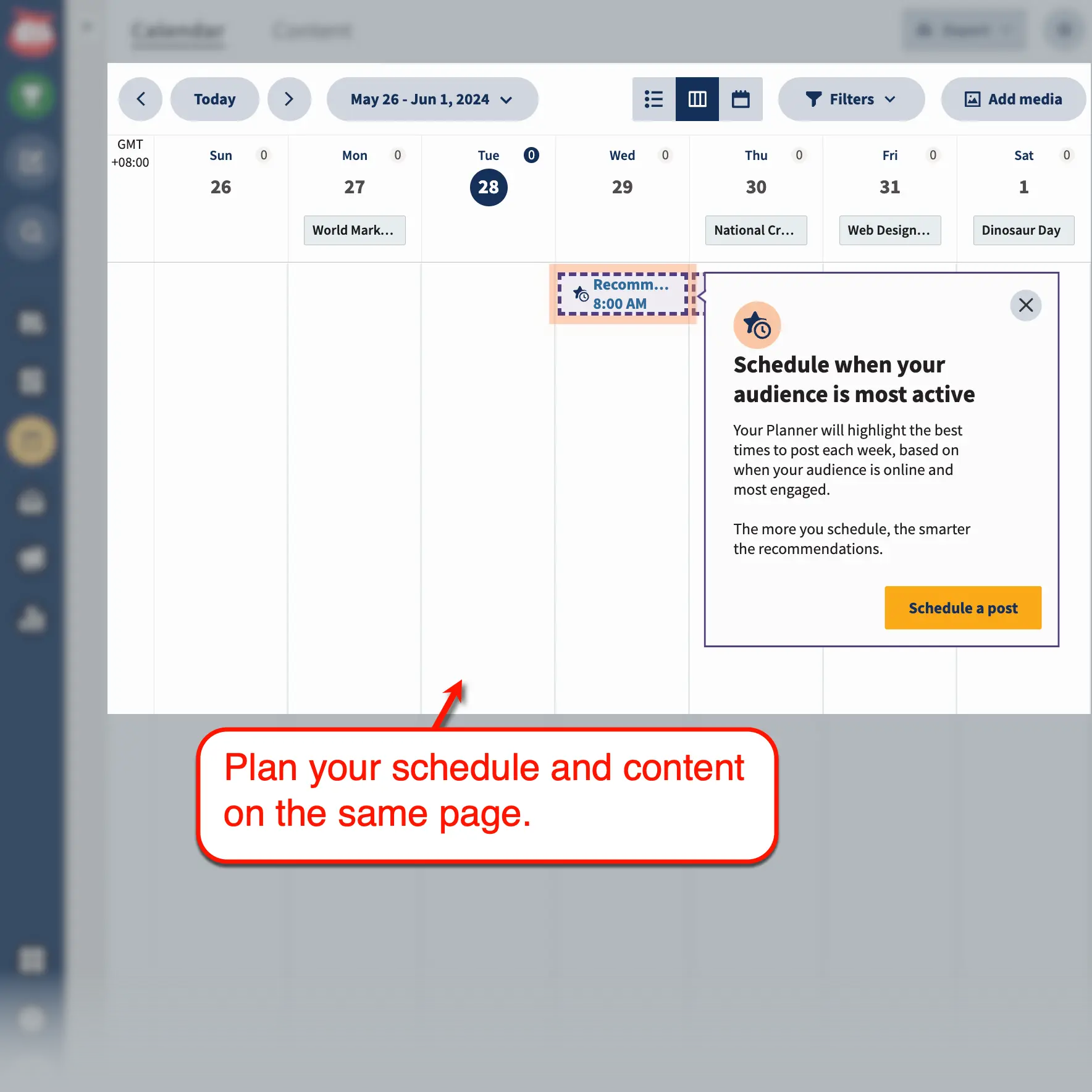 Hootsuite Calendar