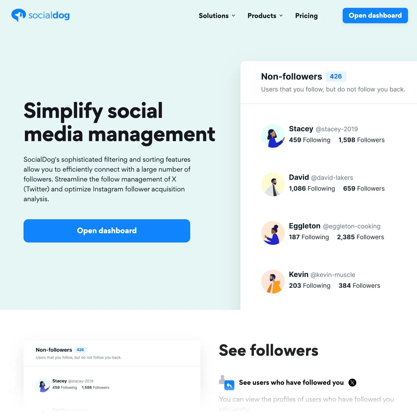 SocialDog homepage