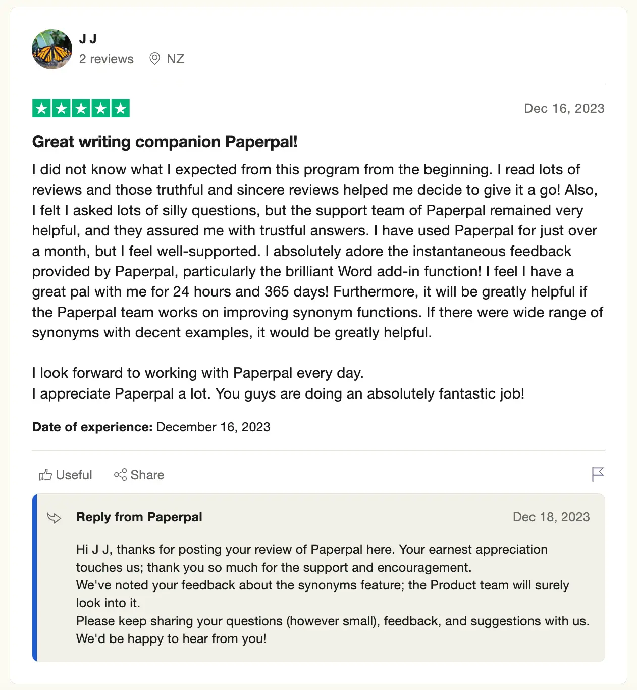 Trustpilot Review