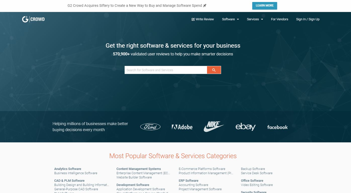 B2B Software Review Sites